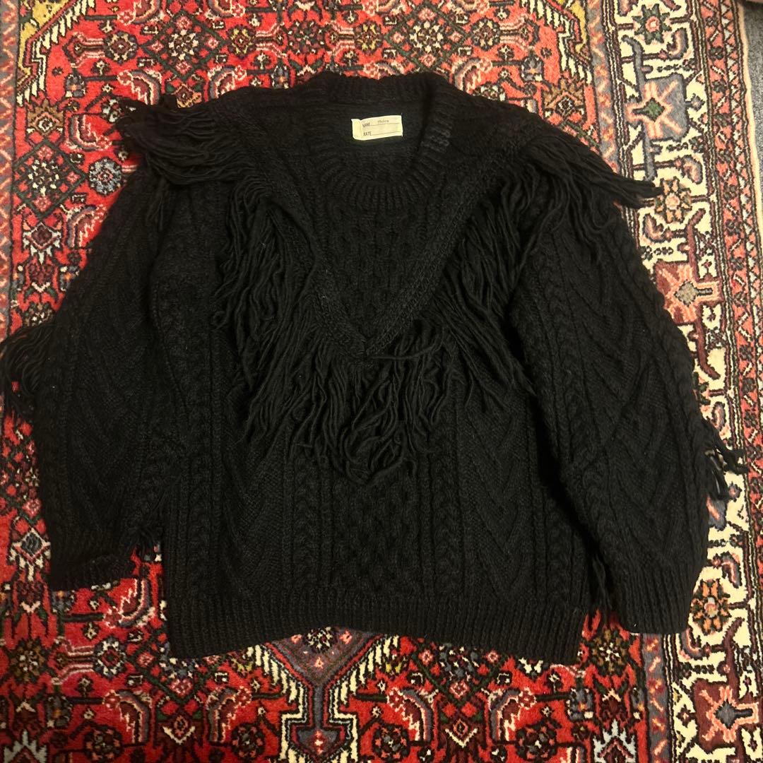 ナナナナサーカ77circaリメイクケーブルフリンジニット