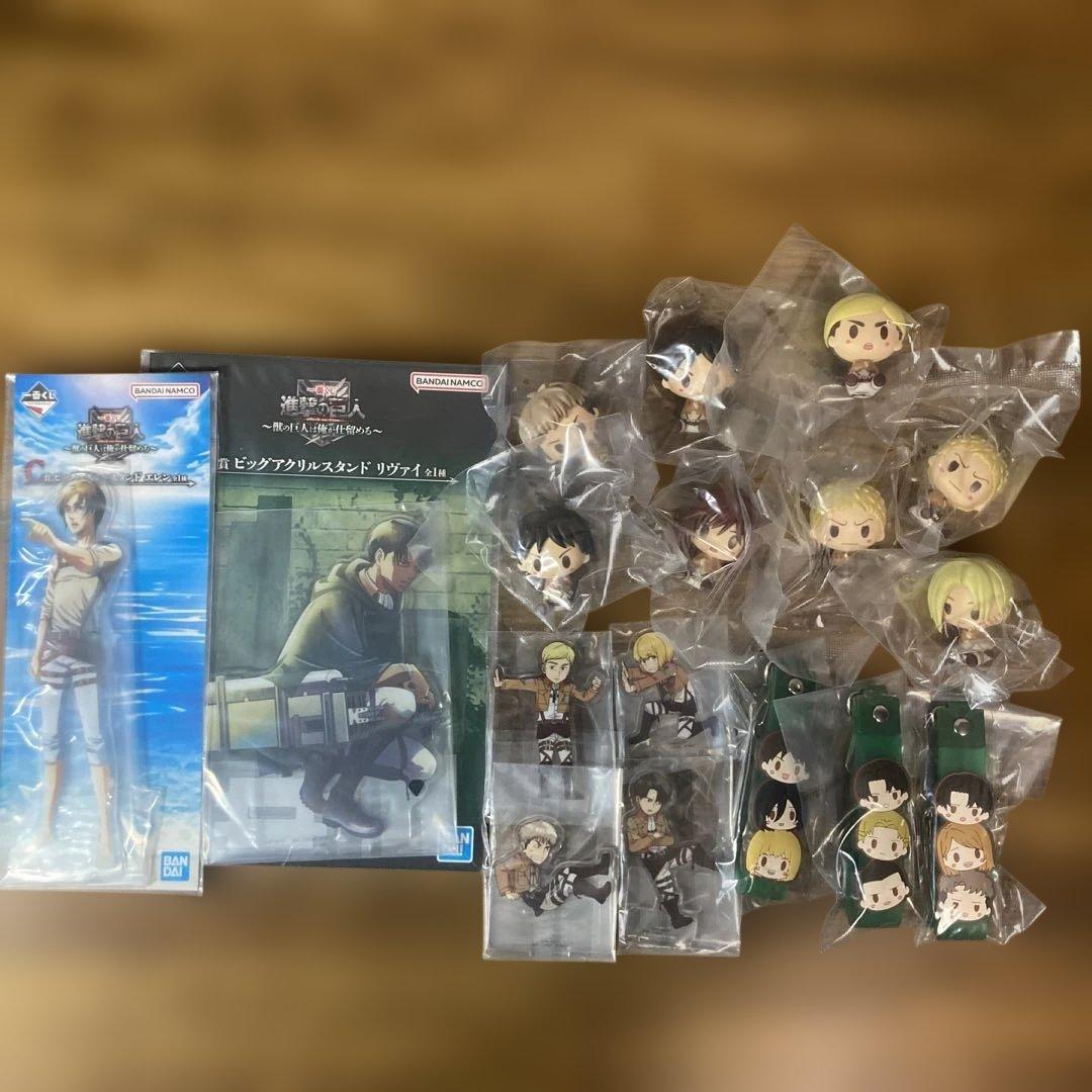 進撃の巨人1番くじA賞B賞C賞D賞ラストワン賞セット おまけ付き