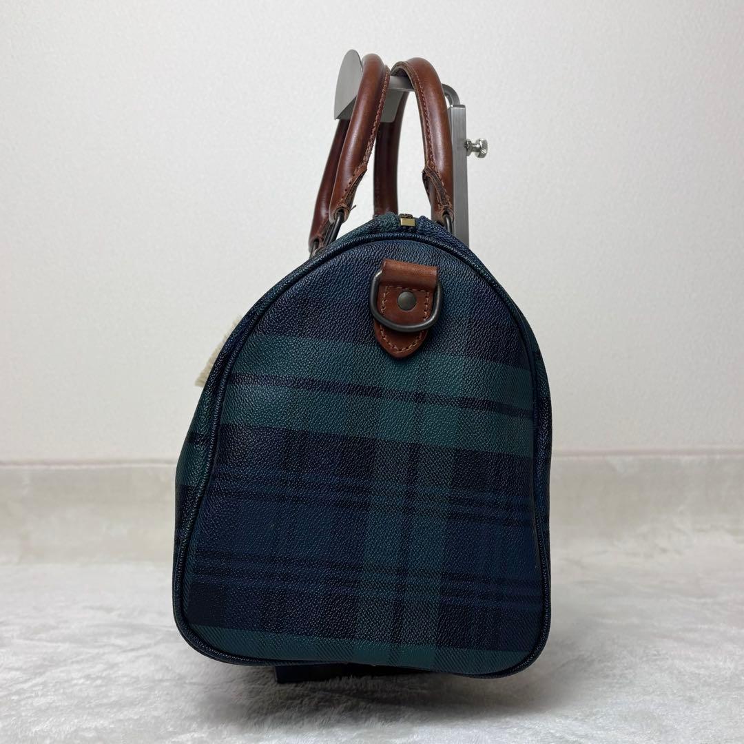 ポロラルフローレン ミニボストン チェック柄 チャーム 馬毛ブラシ