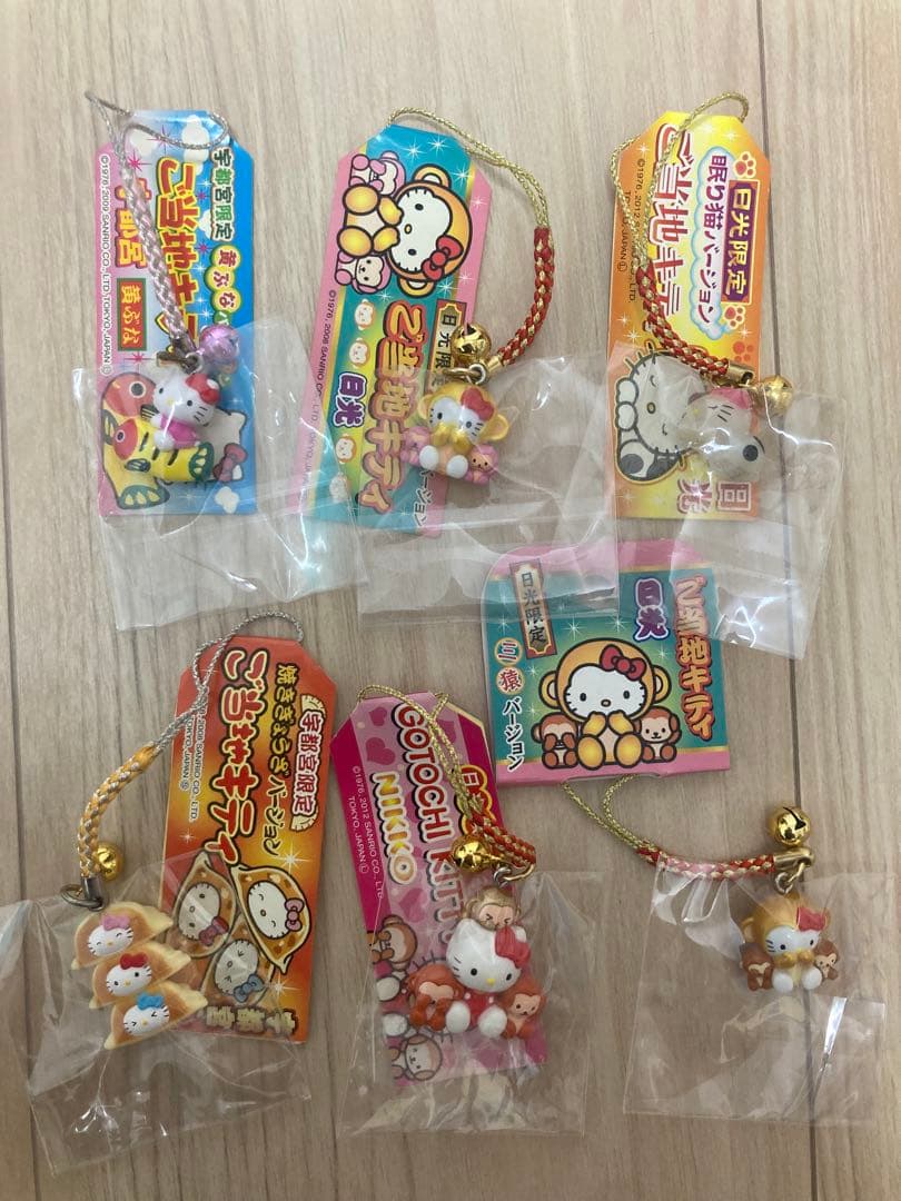 ご当地キティ　ハローキティ　根付　栃木　日光　宇都宮　6点