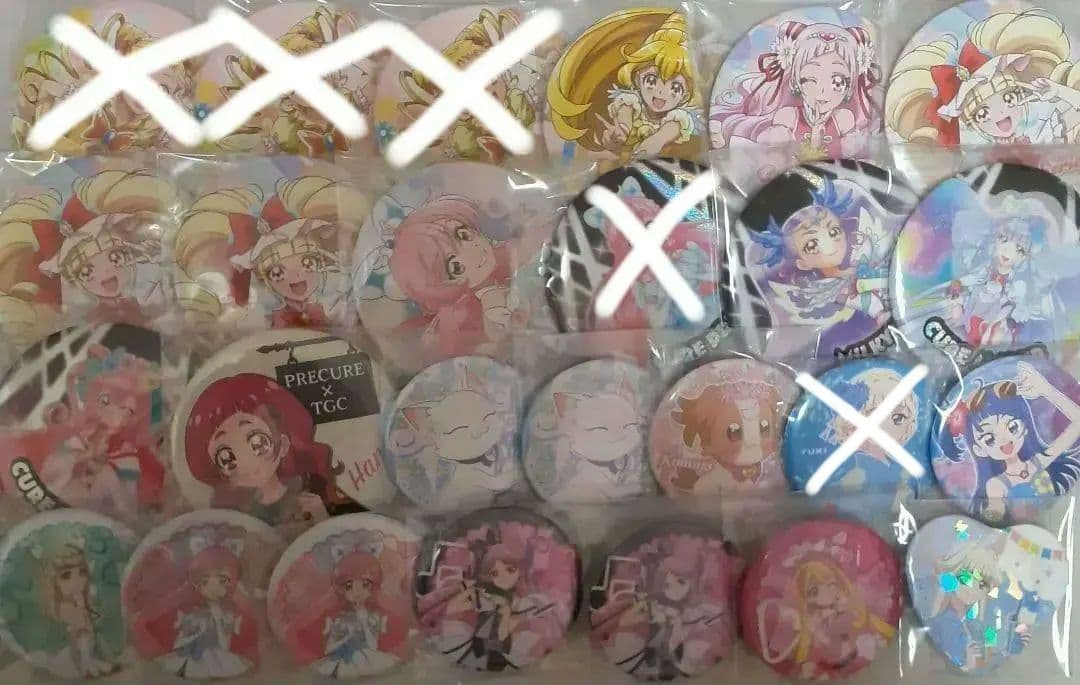 プリキュア 缶バッジ アクリルスタンド グッズ 大量