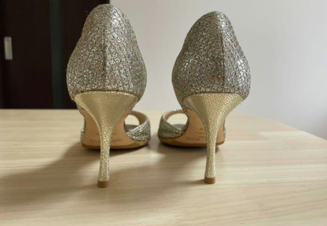 JIMMY CHOO グリッターパンプス 35.5（22.5センチ）