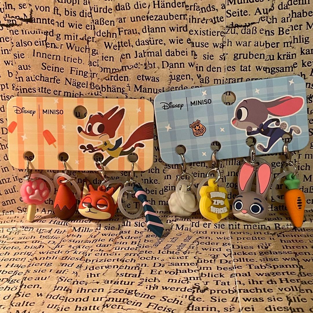 2点セット】MINISO ズートピア ニック ジュディ めじるし アクセサリー