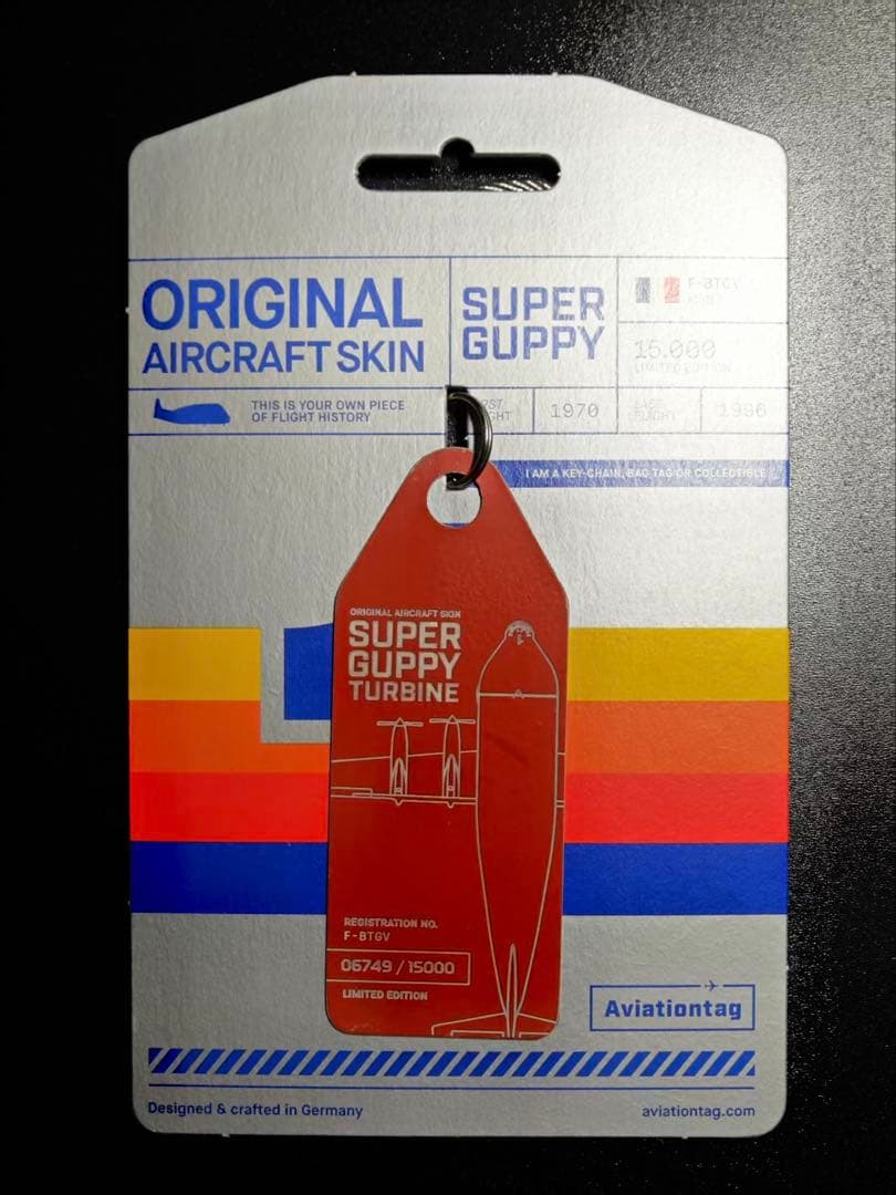 スーパーグッピー Aviationtag 朱色