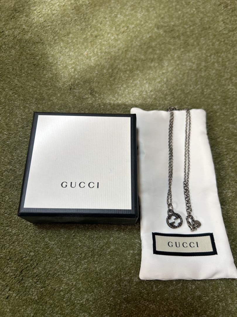 GUCCI シルバー925 ロゴチャーム ネックレス 極美品 GUCCI GGロゴチャームネックレス シルバー925【正規品】｜Yahoo