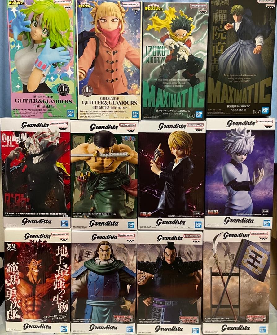 プライズフィギュア　12点　ヒロアカ　キングダム　ハンターハンター　ワンピース