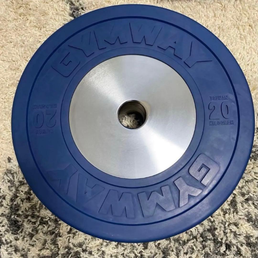 在庫ラスト＊GYMWAYジムウェイ＊バンパープレート20kg＊①