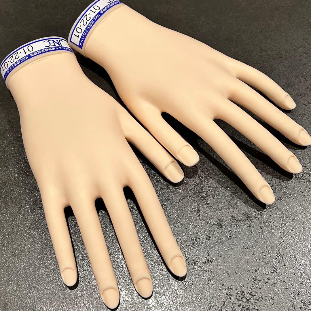 JNEC認定モデルハンド ネイルチップ ルースキューティクルシール セット