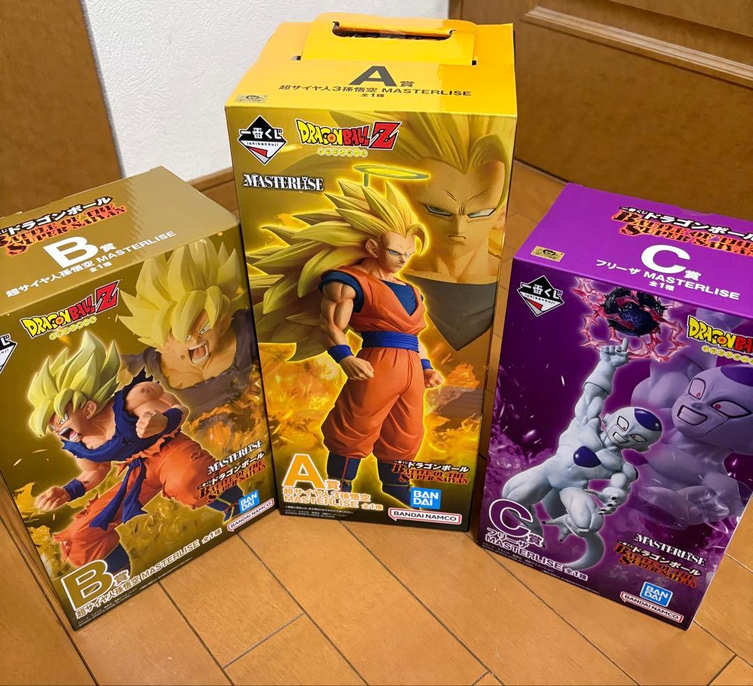 ドラゴンボールA・B・C フィギュアセット 一番くじ 悟空 フリーザ おまけ付き