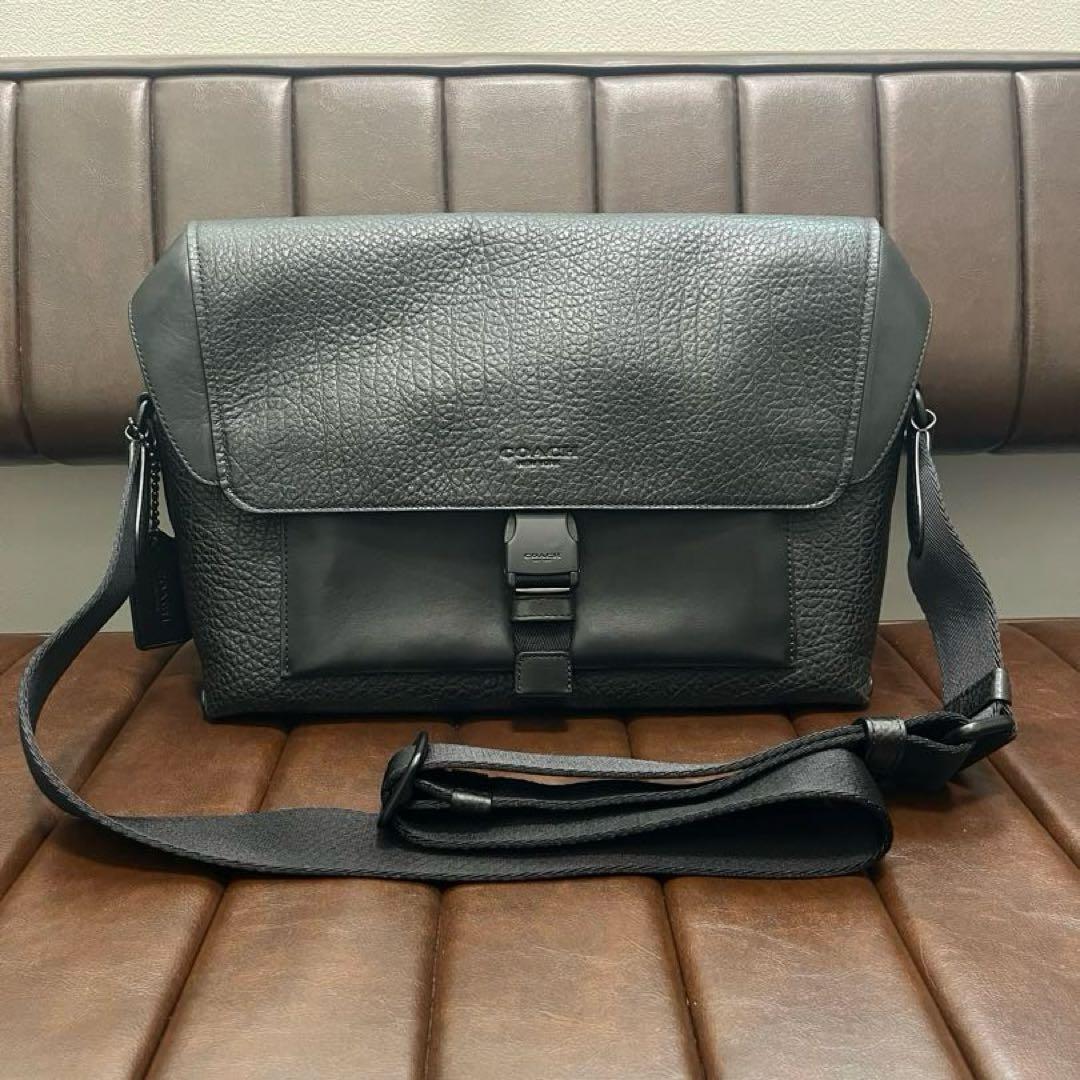 コーチ マンハッタン バイクバッグ ショルダーバッグ ブラック