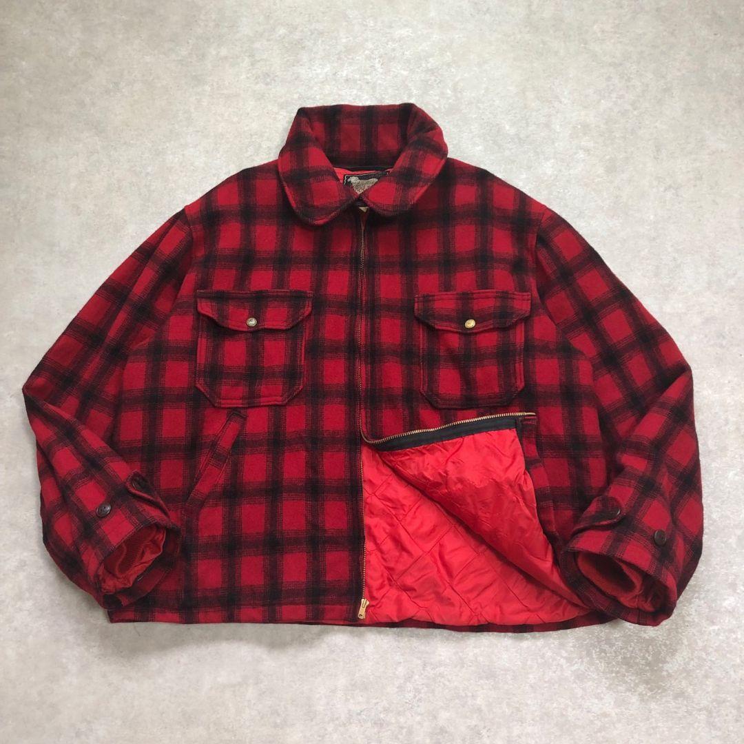 70s-80sヴィンテージUSA製ウールリッチドリズラージャケットTALON WOOLRICH - 70年代 WOOLRICH ウールリッチ ウールドリズラージャケット