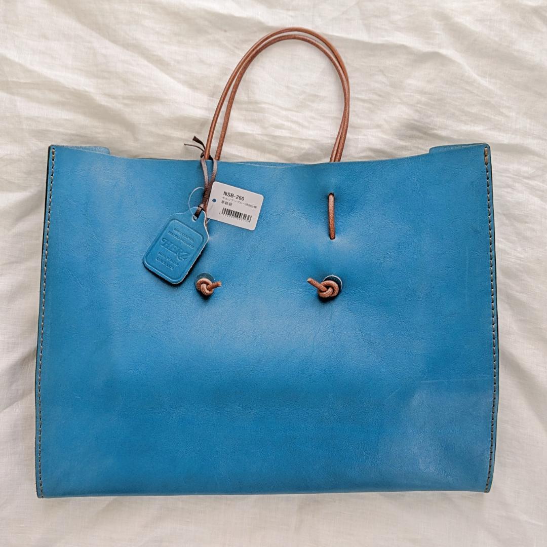 ★未使用 HERZ 2025春夏限定色 革紙袋 セルリアンブルー ☆未使用 HERZ 2025春夏限定色 革紙袋 セルリアンブルー - メルカリ
