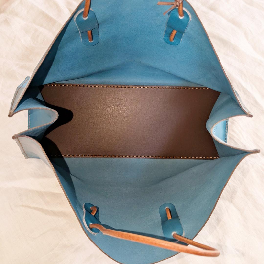 ☆未使用 HERZ 2025春夏限定色 革紙袋 セルリアンブルー - メルカリ