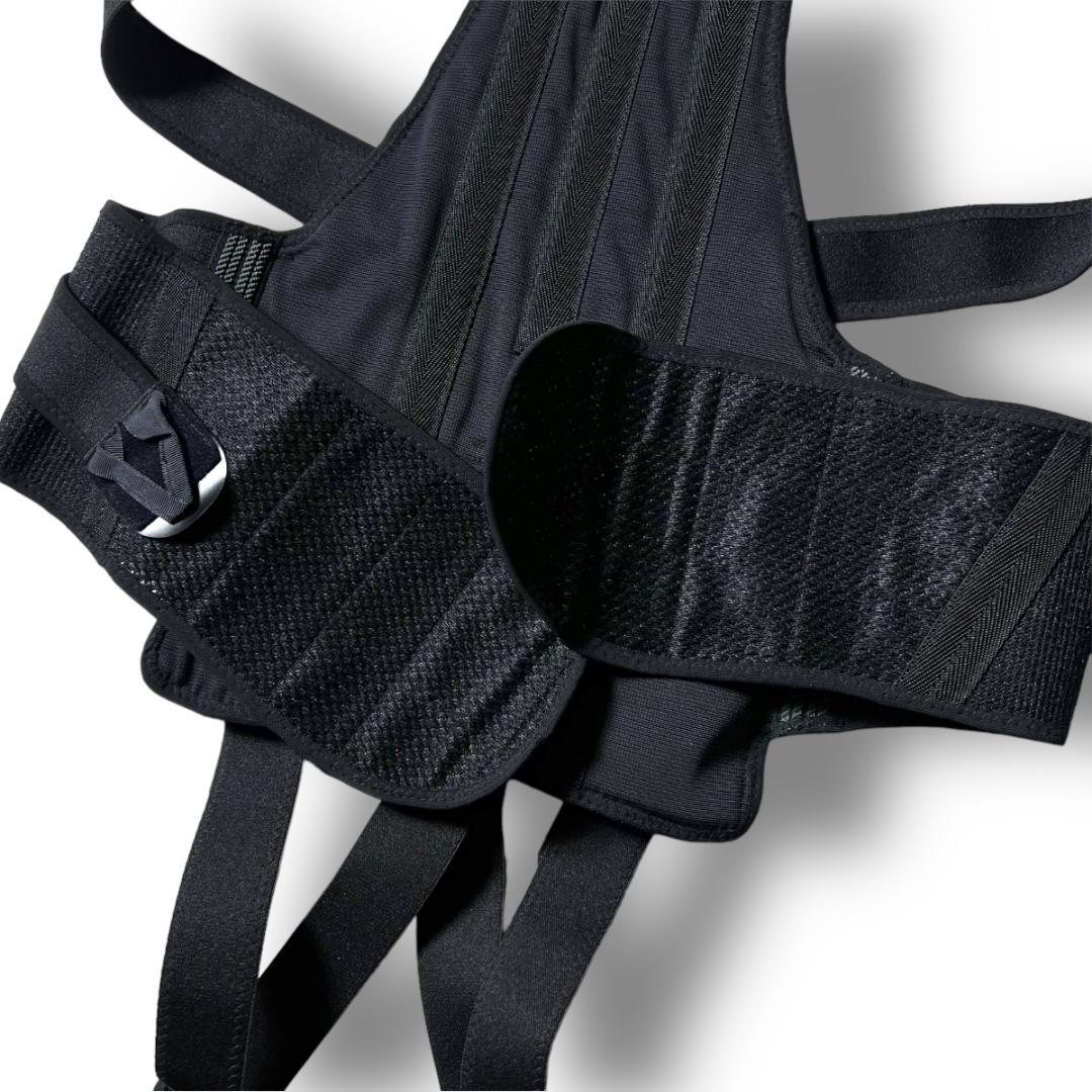 L かいりき君 アシストスーツ 筋肉負担軽減 家事育児にも◎ 着脱も楽チン 黒