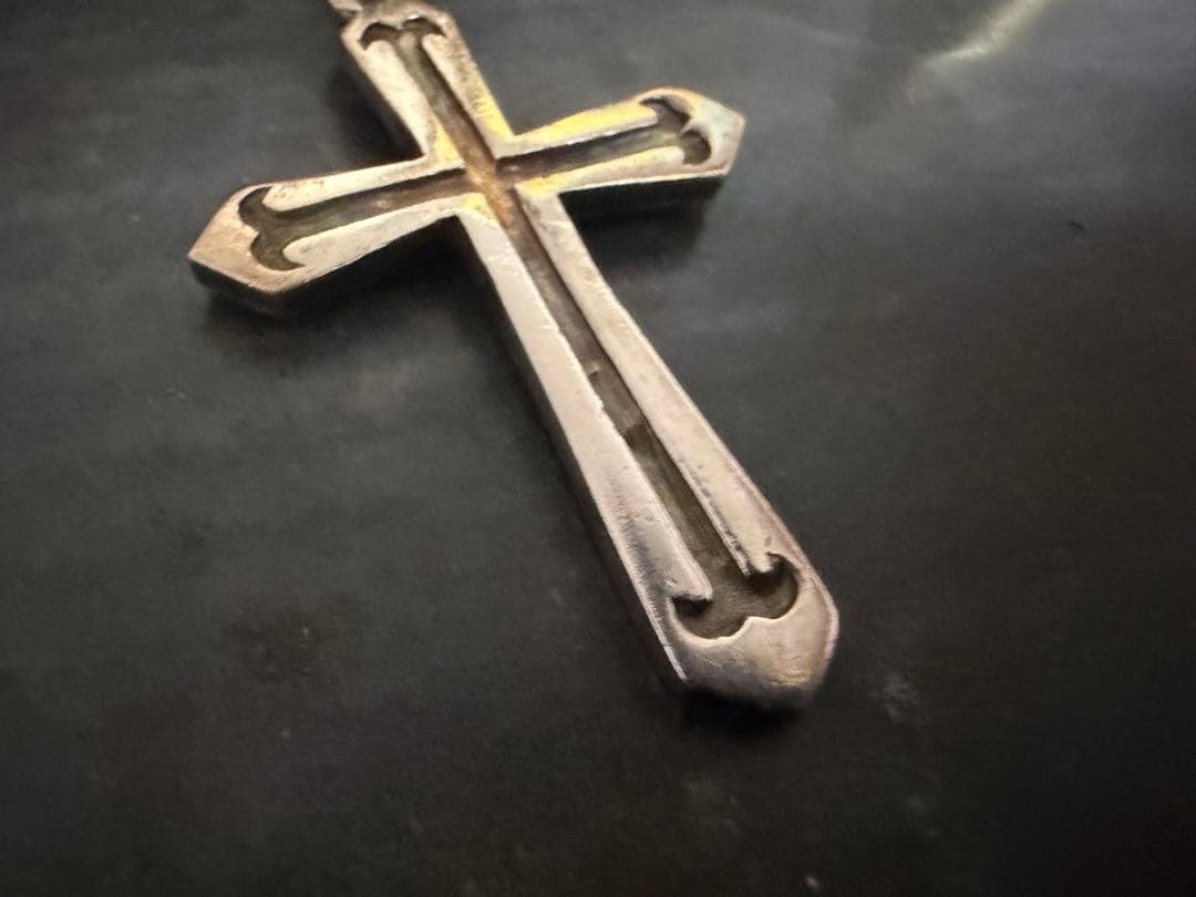 希少 シルバー 925 アンティーク アメリカ ユーロ ロザリオ ペンダント