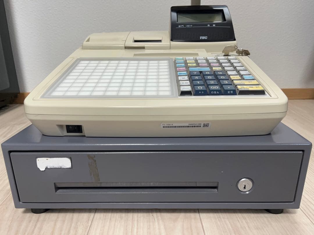 【動作OＫ】TEC 電子レジスター F S-1550 東芝テック -331-