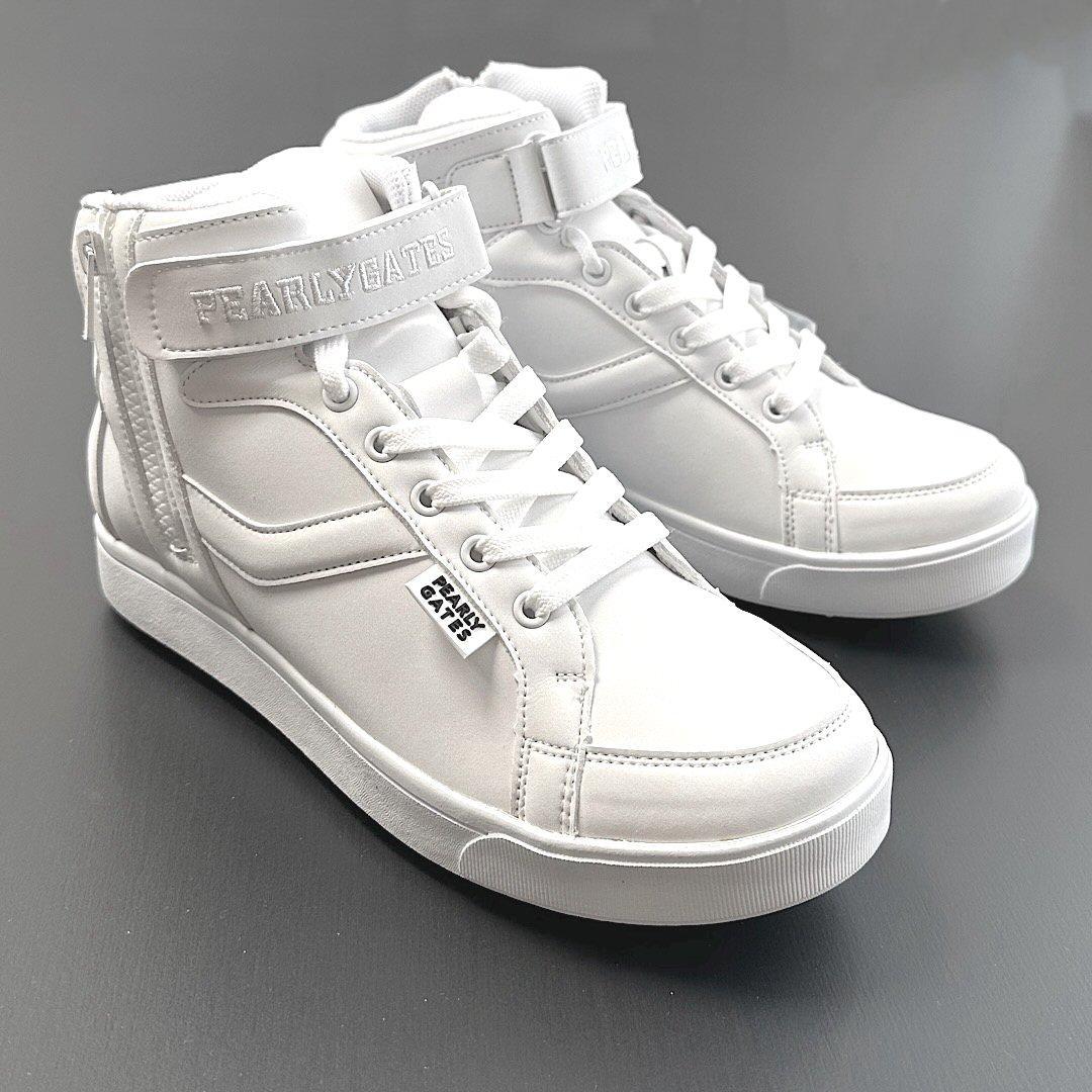 新品正規品 パーリーゲイツ 定価35200円 ゴルフシューズ 白 23.5cm