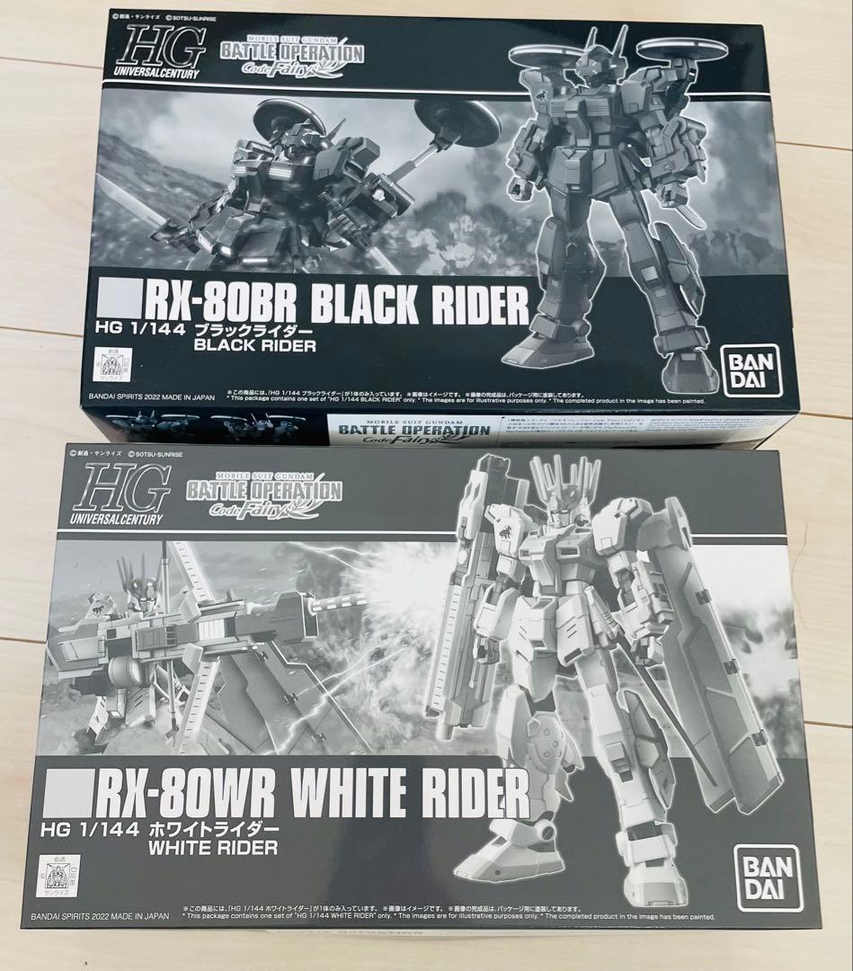 HG RX-80BR BLACK RIDER & WHITE RIDER 2体