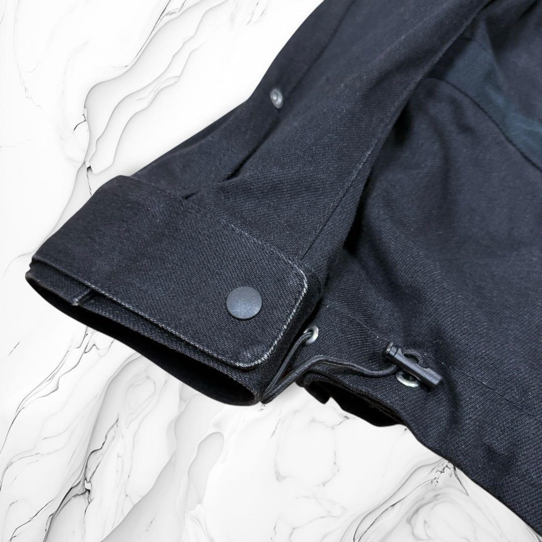 《22SS》\"sacai\" デニムマウンテンパーカー マルチジップ 黒