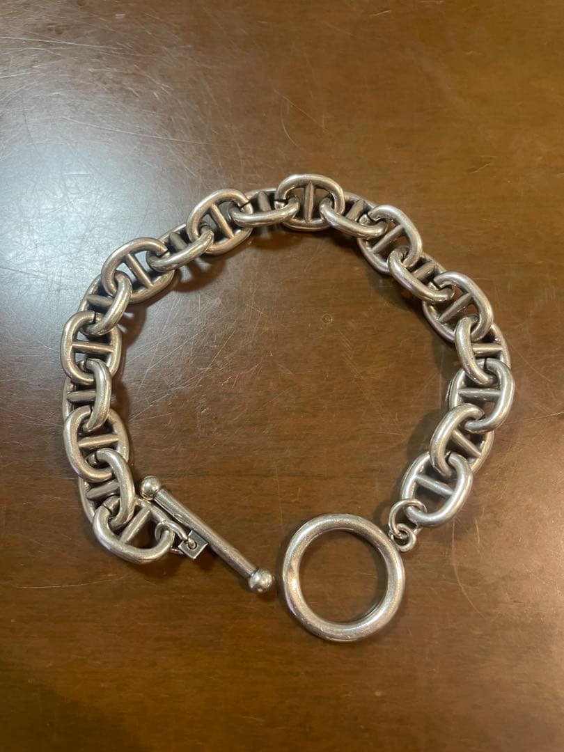 SV925 アンカーチェーン　アクセサリー　19連　シルバー