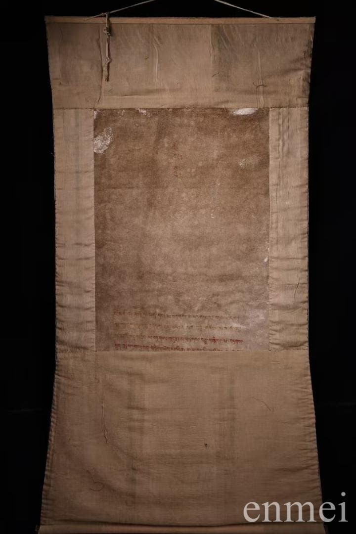 中国古美術・チベット・真皮唐卡・勝楽金剛仏像・純手描き・纯天然鉱物