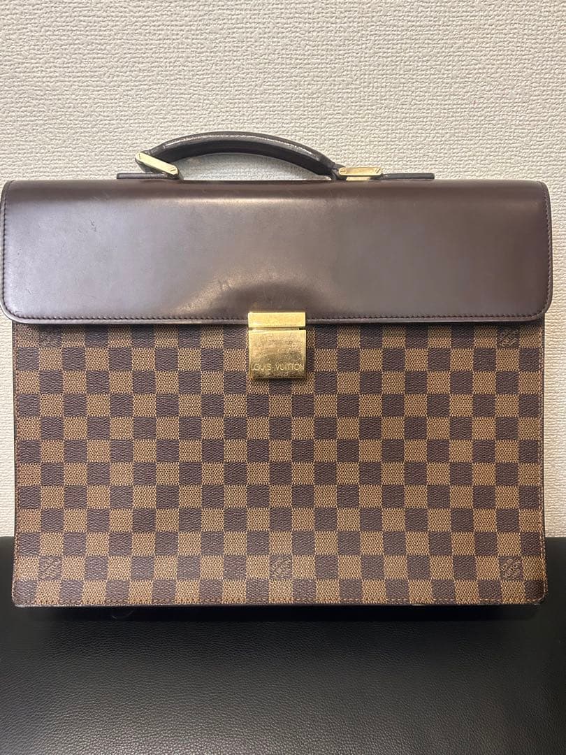 ルイヴィトン ブリーフケース ダミエ アルトナPM エベヌ【中古】メンズ
