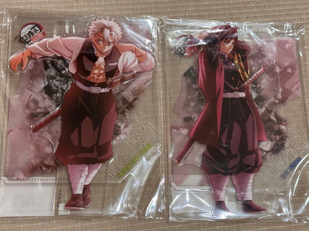 鬼滅の刃　イラストコラージュアクリルスタンド　冨岡義勇　不死川実弥