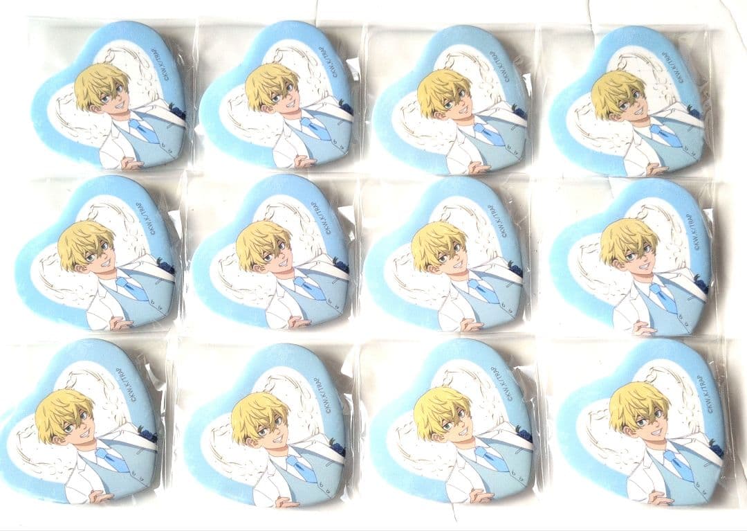 東京リベンジャーズ　ソフマップ　タキシード　松野千冬　ハート缶バッジ 東京リベンジャーズ』描き下ろしイラスト 松野 千冬 過去ver./2005年