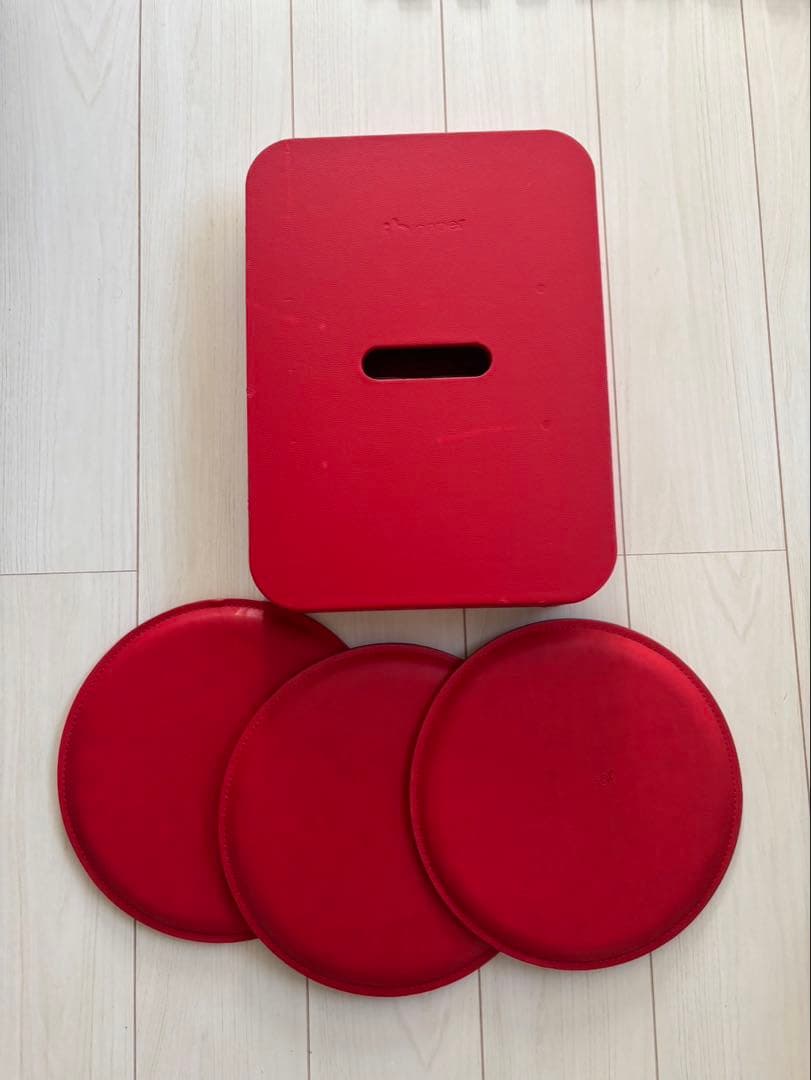 ih paper製ペーパーベンチ 3枚　ペーパーソファ　 アコーディオン　ベンチ