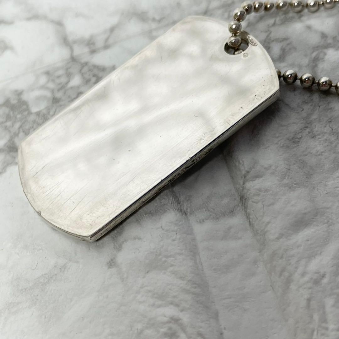グッチ GUCCI ネックレス プレート シルバー925 ドッグタグ ダブル