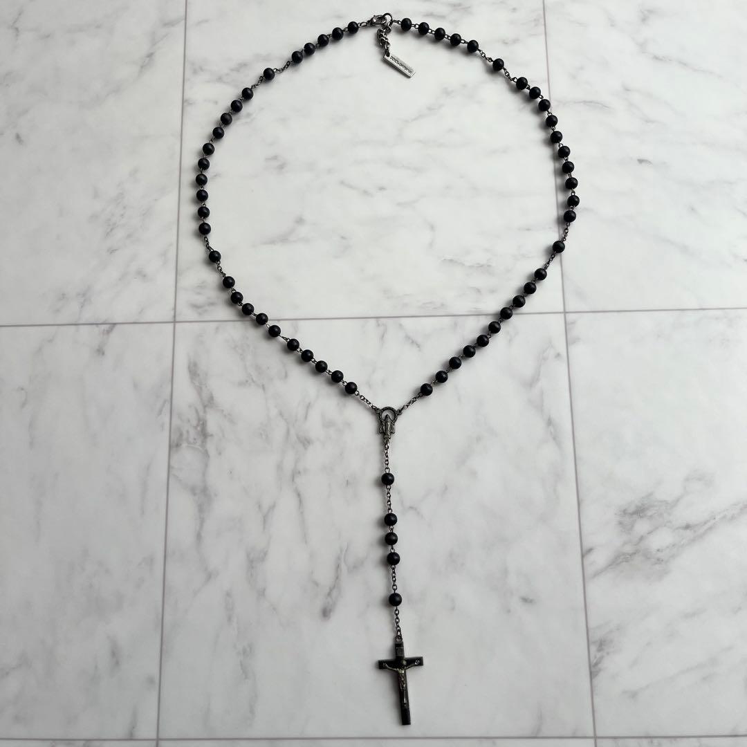 アクセサリー archive Dolce & Gabbana Rosario Necklace Tradition rosary in yellow gold black sapphires in GOLD for Women