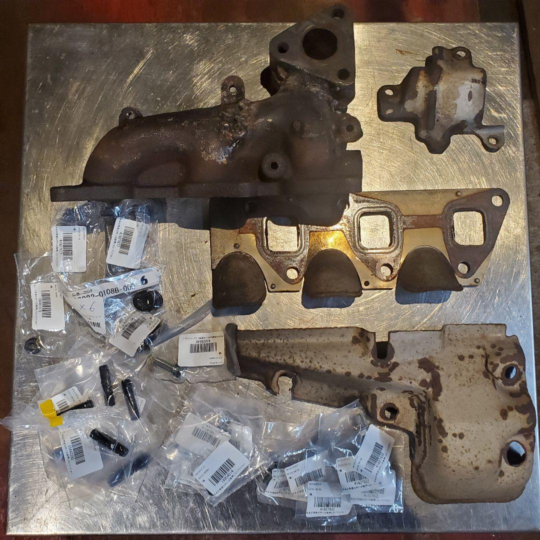 JA11V スズキジムニー　エキマニ　遮熱板　ボルト エキマニの遮熱板のボルト交換 （スズキ ジムニー・JA12/JA22）by