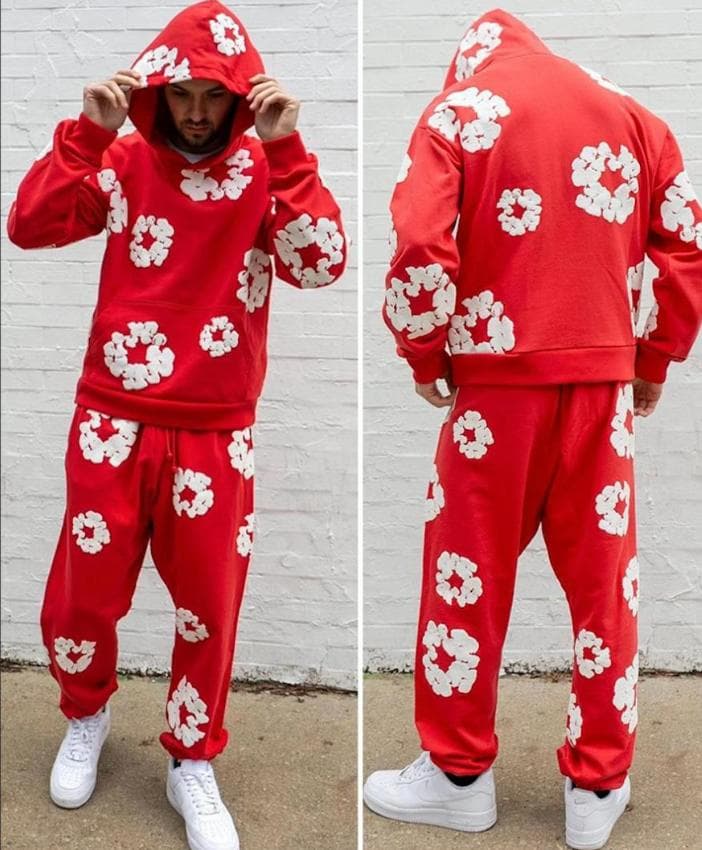 DENIM TEARS デニムティアーズ セットアップ レッド - メルカリ