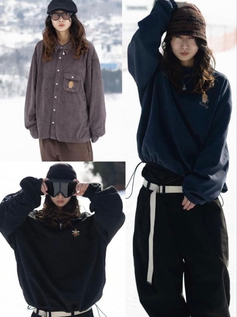 simianring N　 ブラック スノーボードパンツ