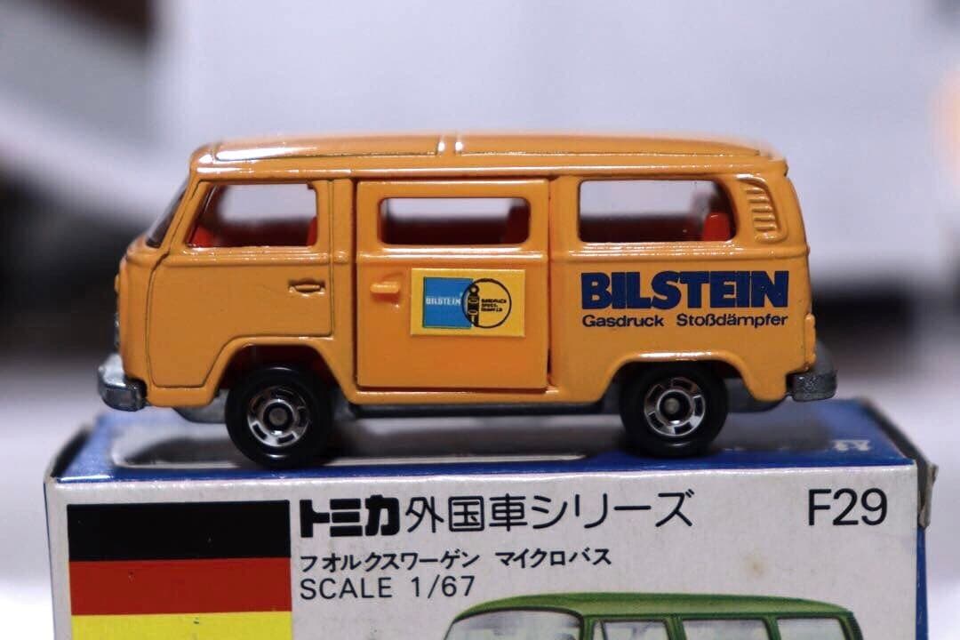 日本製　トミカ　外国車シリーズ　フォルクスワーゲン　マイクロバス　F29 ミニカーショップ ケンボックス トミカ 青箱☆F29☆フォルクスワーゲン