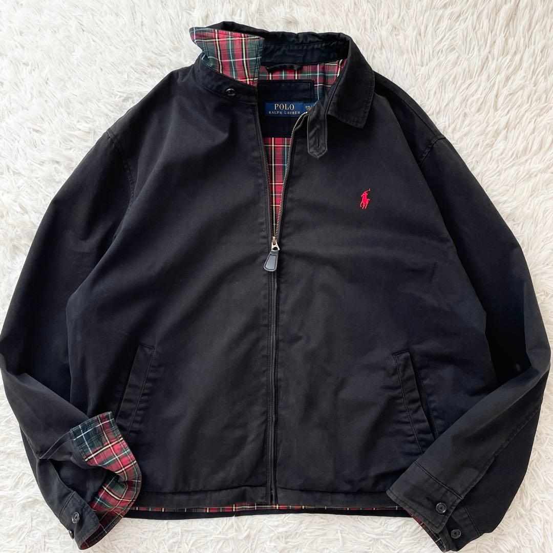 希少 XXLサイズ RALPH LAUREN スウィングトップ ポニー刺繍 黒
