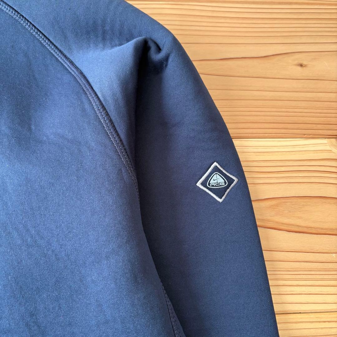 00s NIKE ACG 裏起毛 サムホール パーカー 紺 - メルカリ