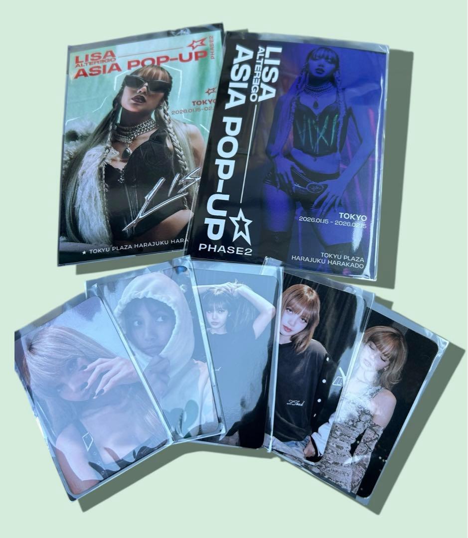 LISA POP-UP トレカ BLACKPINK ポストカード フルコンプ