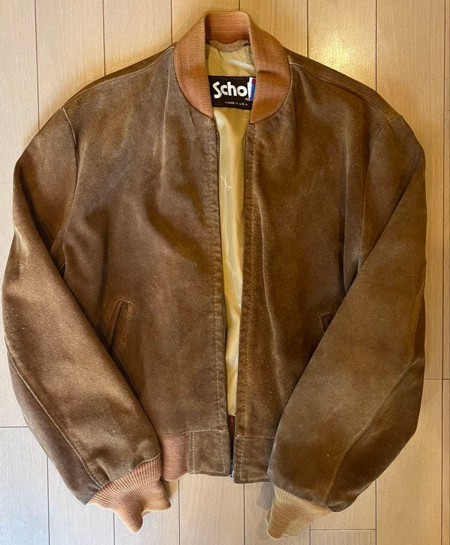 ショット　USA製　Schott スエード　スウェード 42 XL
