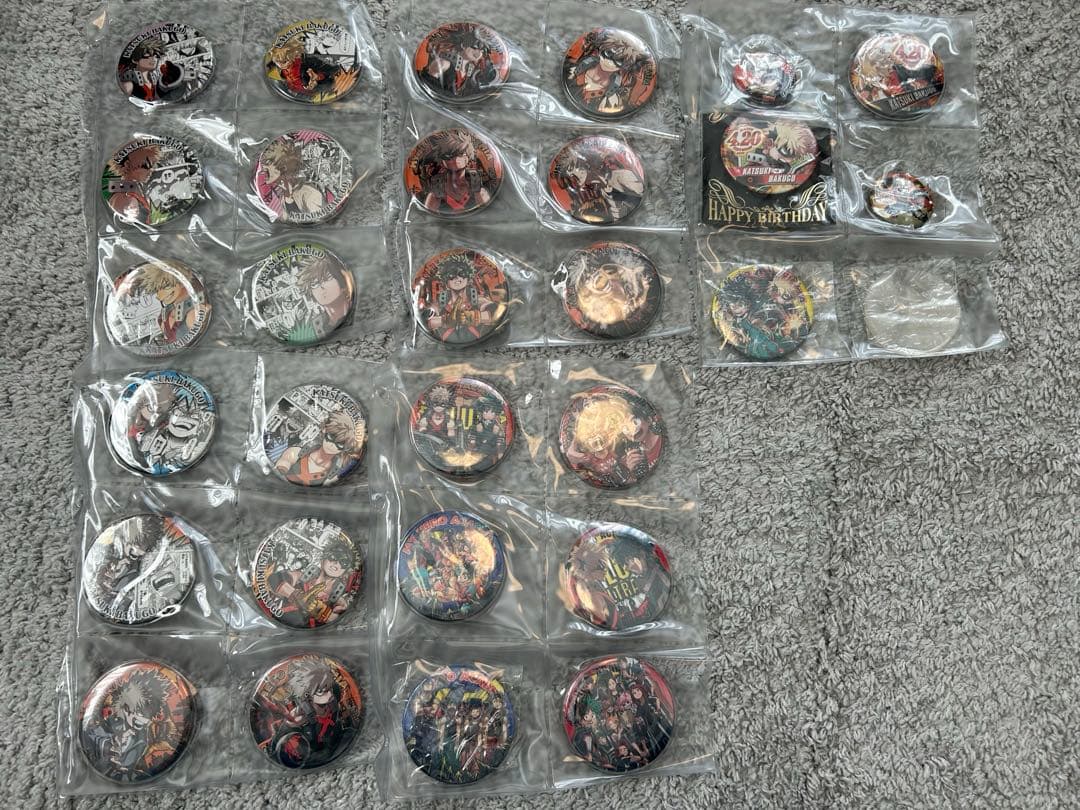 爆豪勝己、僕のヒーローアカデミア、缶バッジセット 29個