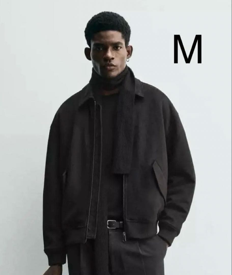 ZARA フェイクスエードキルティングジャケット　M