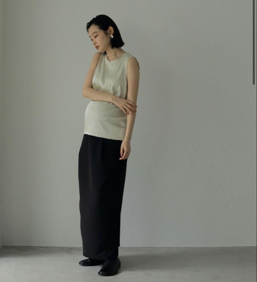 【Reha.】Tuck Maxi Skirt