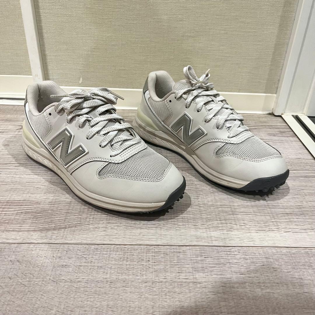 【美品】New Balance ゴルフシューズ 24.5cm グレー