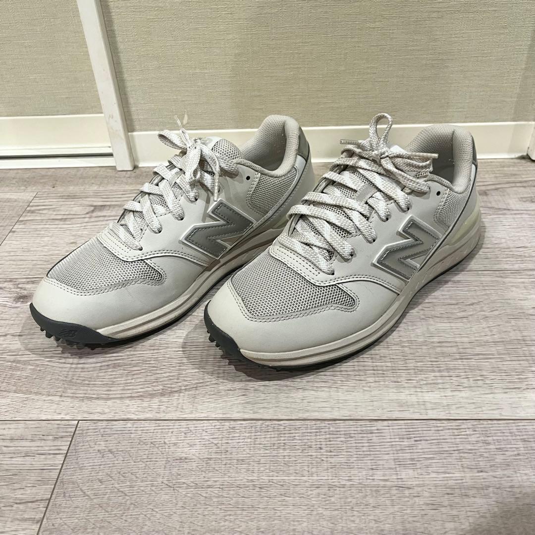【美品】New Balance ゴルフシューズ 24.5cm グレー