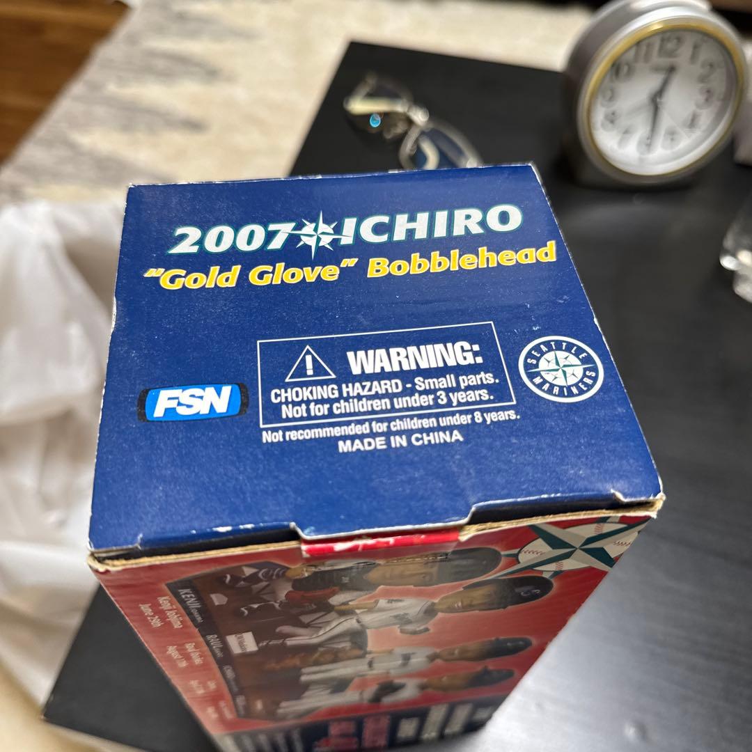 チケット半券付】イチロー 2007 ゴールドグラブ ボブルヘッド FSN 箱付