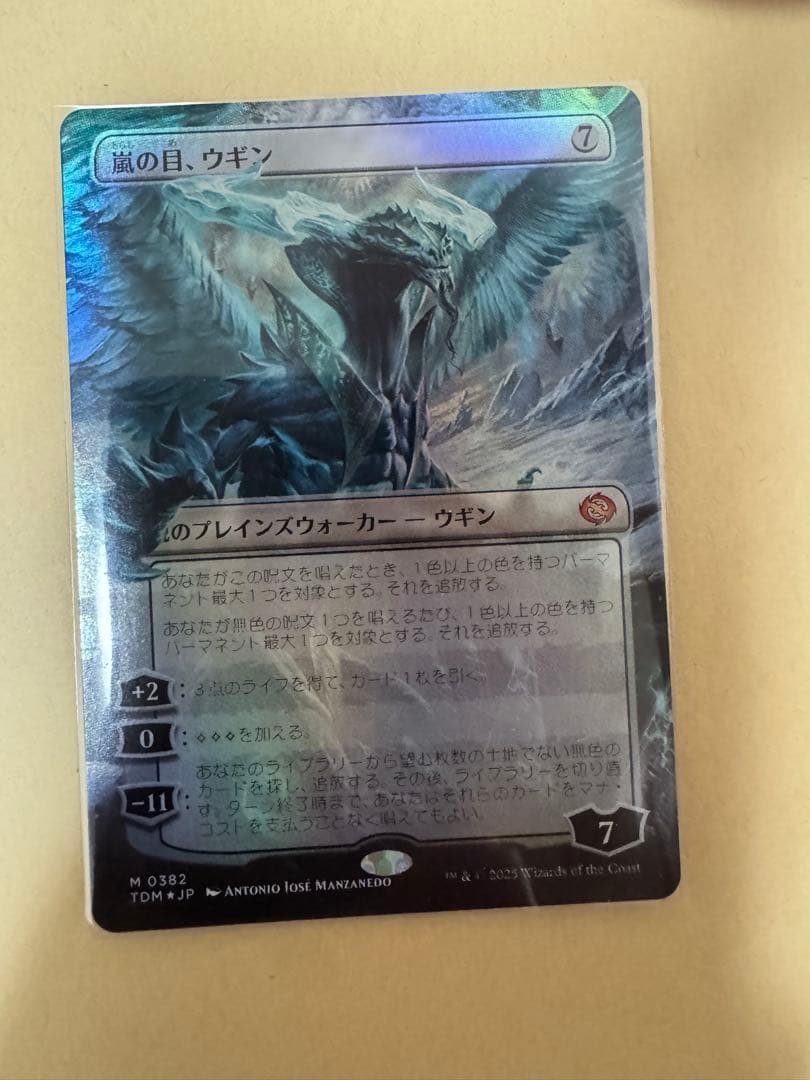 嵐の目、ウギン　ボーダーレス　日本語　foil