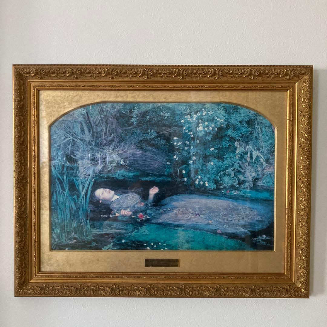 ミレー　『オフィーリア』額装品アート オフィーリア ミレイ 油彩画 額装品 アート - メルカリ