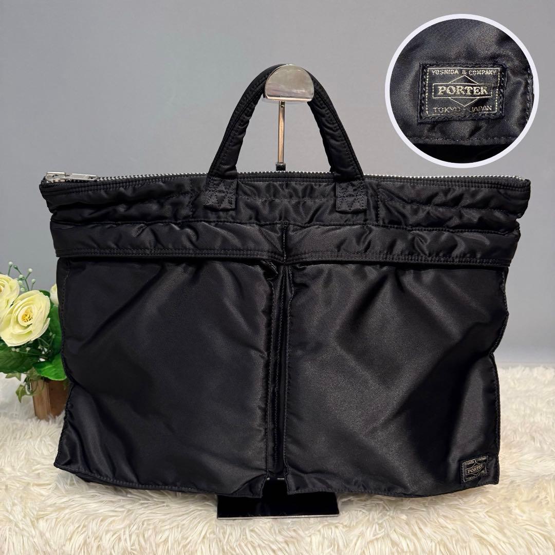 【新品級】ポーター タンカー ブリーフケース トートバッグ ビジネス ブラック