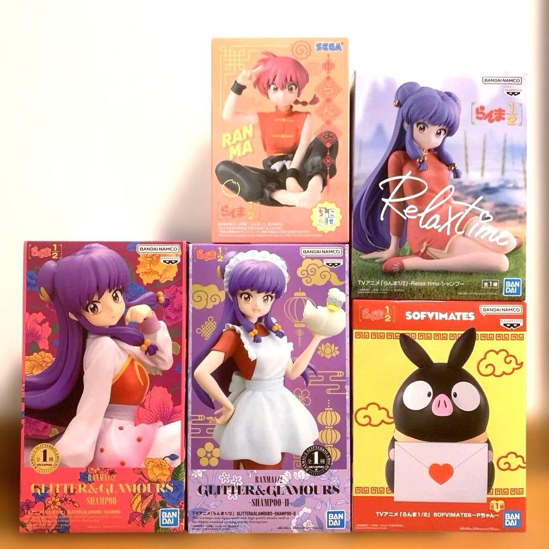新品未開封】らんま1/2 シャンプー らんま Pちゃん フィギュア 4点