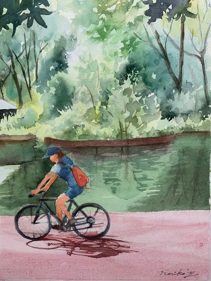 透明水彩画原画一点物〜自由にどこまでも